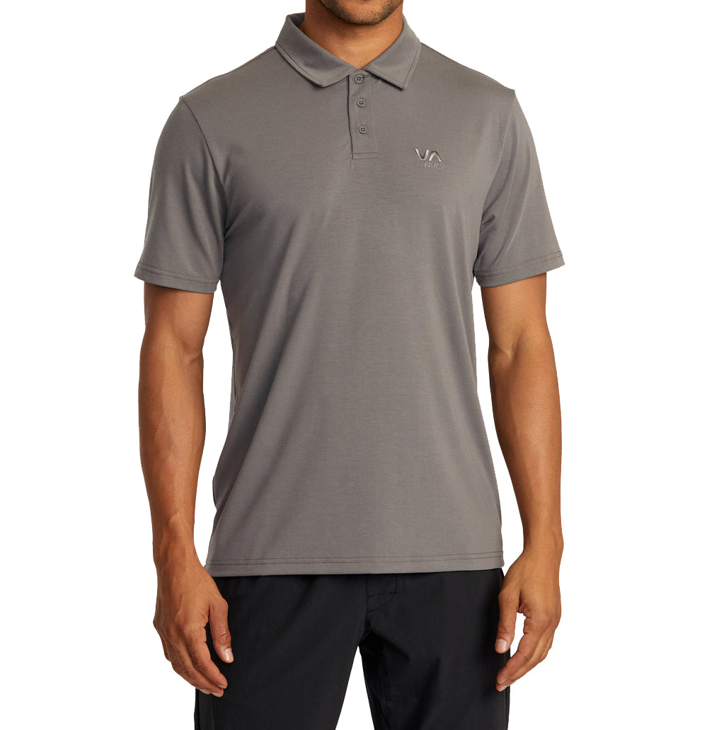 RVCA BALANCE POLO KTTP GRA-Graphite S