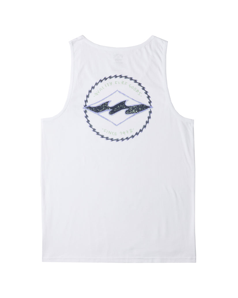 Billabong Rotor Diamond Tank WHT M