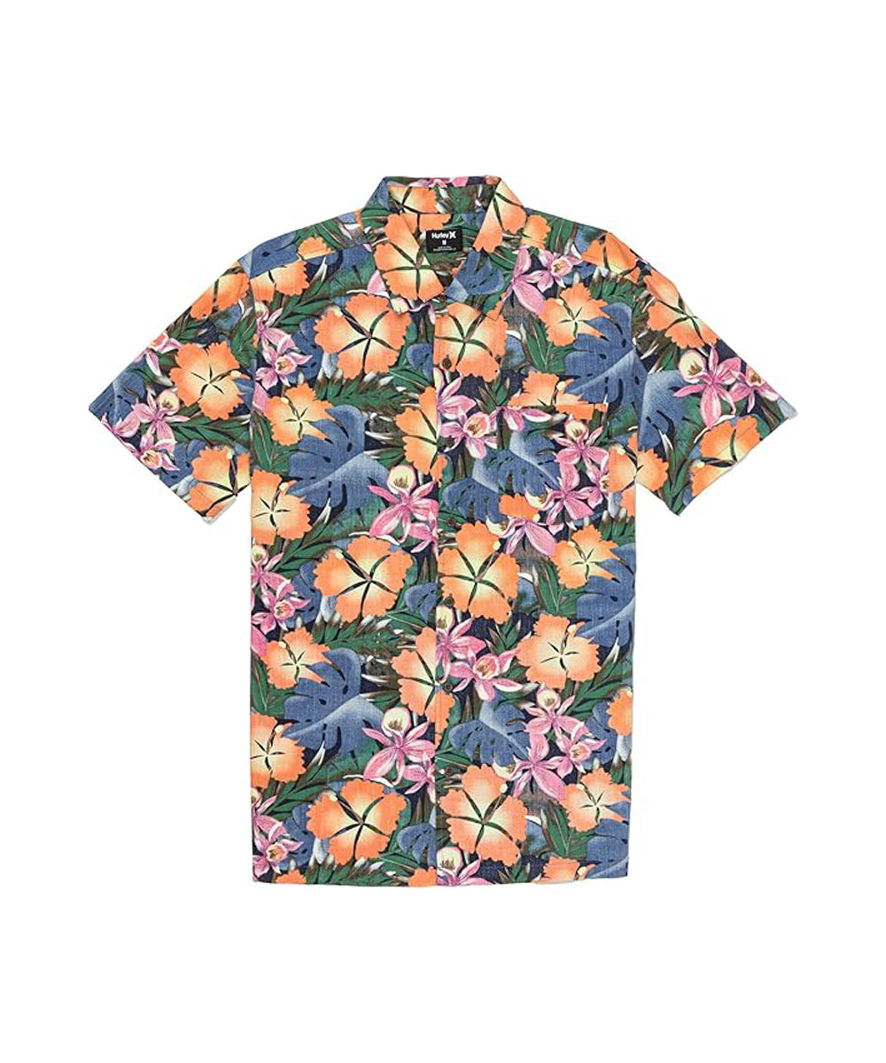 Hurley Rincon SS Shirt H4062-MidnightAqua S