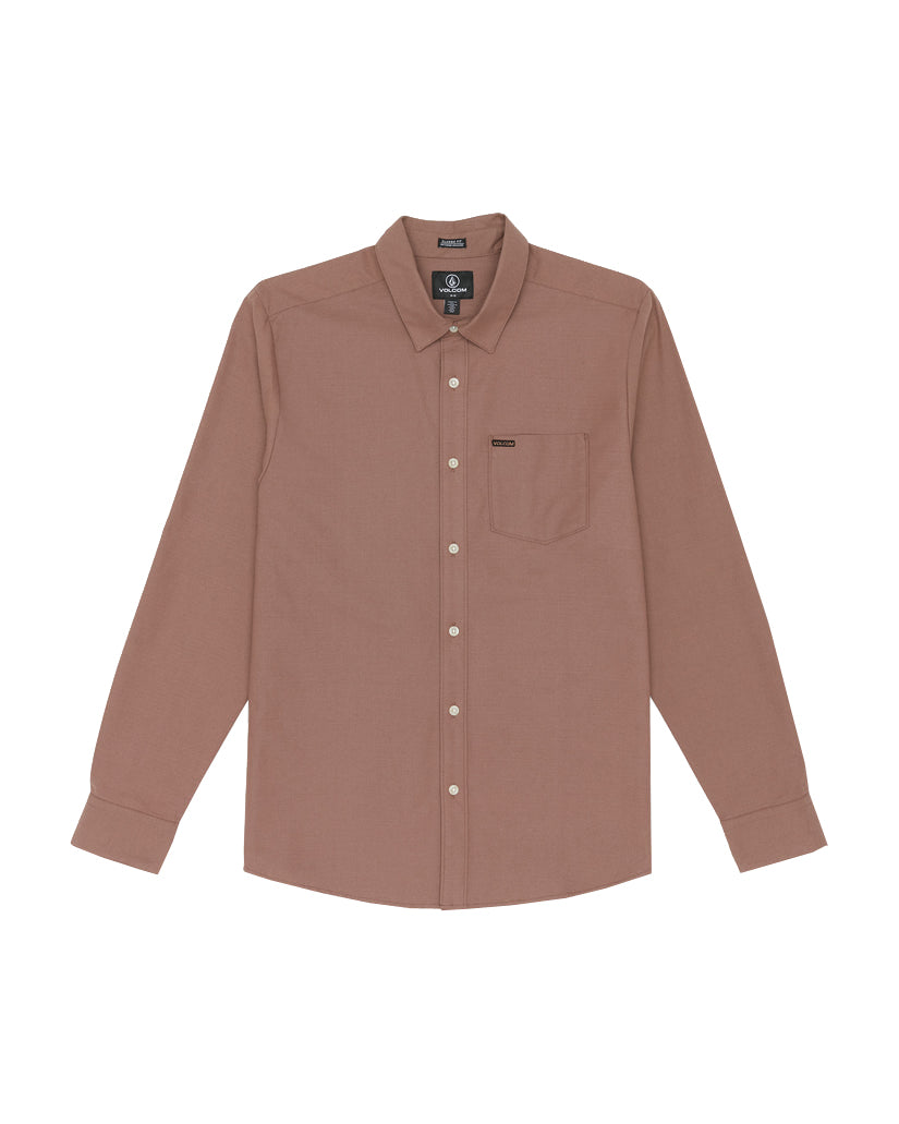 Volcom Veeco Oxford LS Shirt NUT L