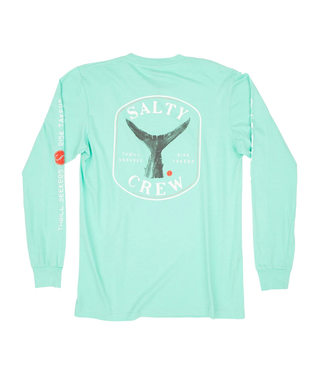 Salty Crew Fishstone Premium L/S Tee Sea Foam XXL