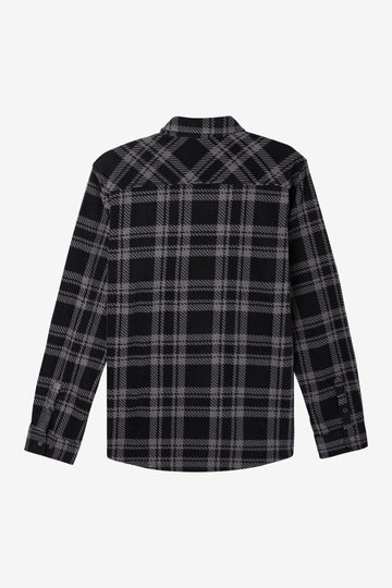 Oneill Glacier Plaid LS Woven BLK2 L