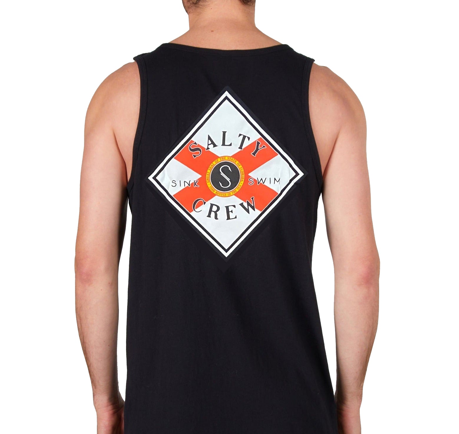 Salty Crew Tippet Florida Mens Tank Black L