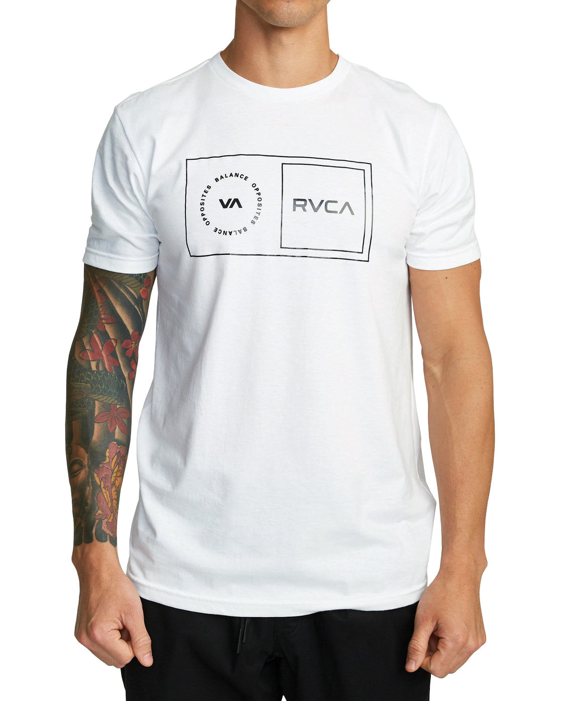 RVCA Sport Balance Box Tee WHT XL