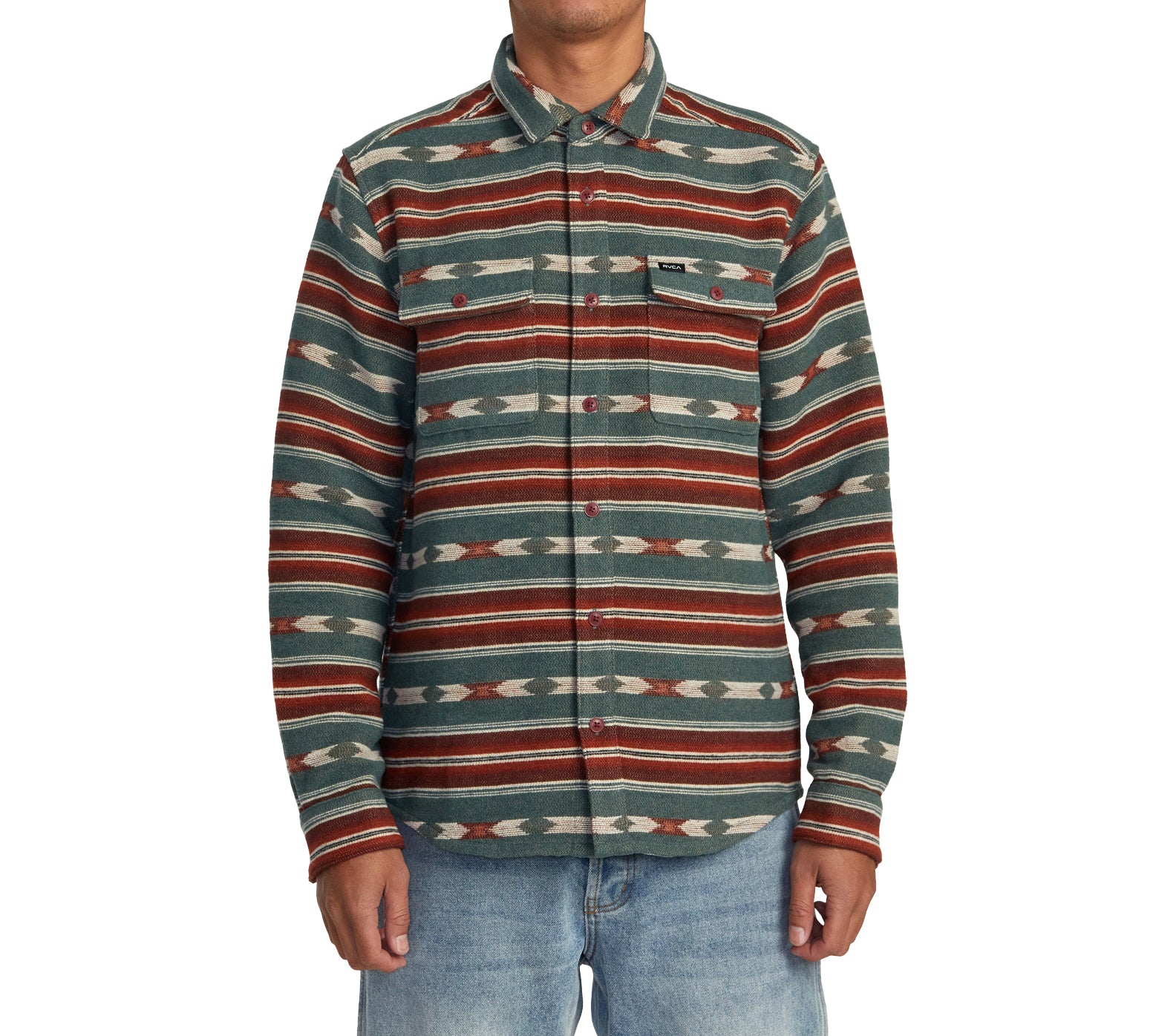 RVCA Blanket LS Woven TEA S